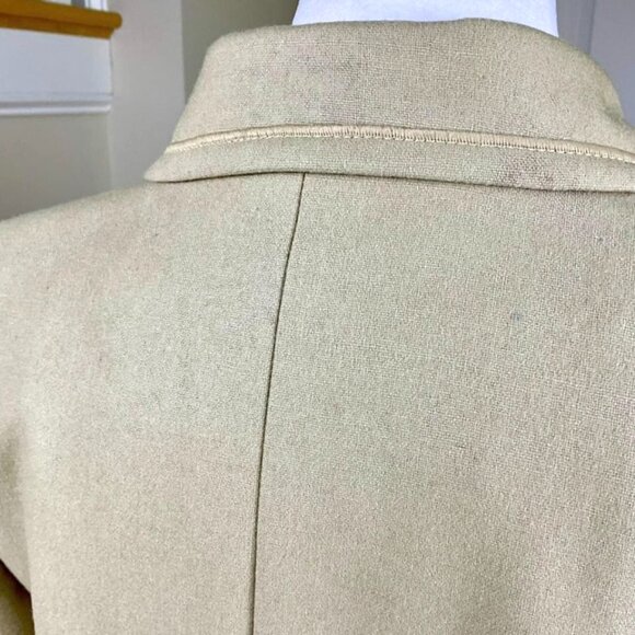 Harve Benard Blazer Jacket Wool Blend Single Breasted Vintage Tan Petite (8P) - Picture 7 of 8